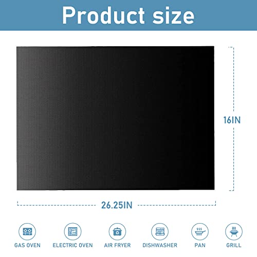 Oven Liners, 4 Pack Extra Large Nonstick Oven Protector Mat, Reusable