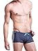 WUAMBO Mens Solid Swimming Shorts Fashion Swimwear,US L,Asia XL(Waist 35-37)