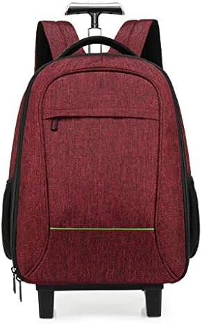 GLLSZ Flight Case Backpack Suitcase Hand Luggage Cabin with 2 Wheels, Laptop Rucksack Handbag Lightweight Waterproof Business Travel Wheeled Rolling Trolley Wheeled Backpacks