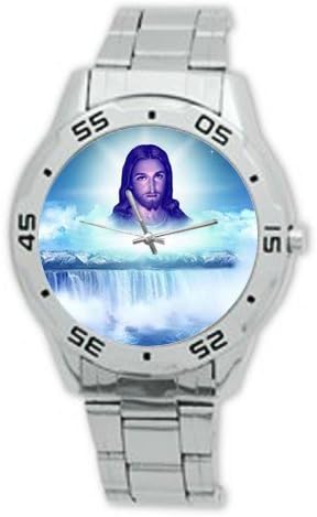 Catholic Christian Religious Church Gifts Jesus Christ Analogue Stainless Steel Men's Watch