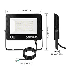 LE LED Flood Lights Outdoor 50W, 4200LM 5000K