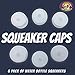 6 Pack of Squeaker Caps for Amazing Pet Bottle Shaggies Fits Most Plastic Bottles