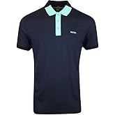 Hugo Boss Men's Paddy 3 NCSA Navy Blue Cotton Polo Short Sleeve T-Shirt (as1, Alpha, xx_l, Regular, Regular)