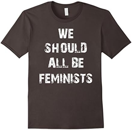 Men's We Should All Be Feminists T-Shirt XL Asphalt