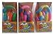 Tangle Jr. Brain Tools Textured Sensory Fidget Toy, 3 Pack, Pink Yellow Blue, Blue Orange Green, Red Pink Blue