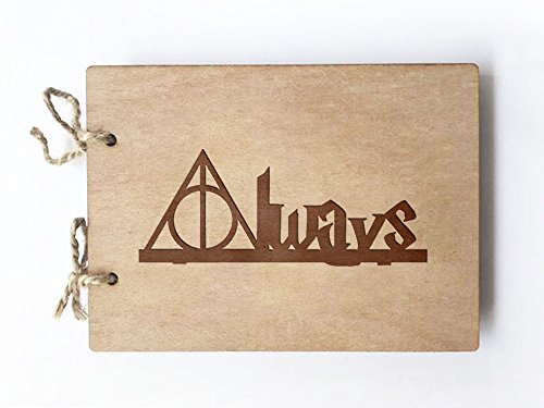 Wedding Guest book (wood) - notebook - Always