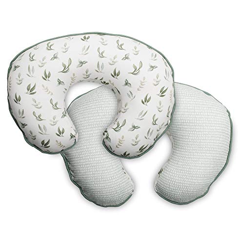 Boppy Organic Fabric Nursing Pillow Cover Green Little Leaves Fashionable Two Sided Design Fits All Boppy Nursing Pillows Positioners Baby Amazon Com