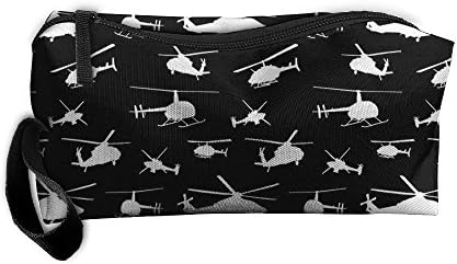New Helicopter Silhouettes Cosmetic Bag Pencil Case Travel&amp;home Portable Graphic Hanging Toiletry Travel Bag