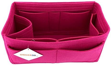 Felt Purse Handbag Tote Organizer Insert - Multi Pocket Storage Liner & Shaper