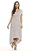 Just Love Summer Dresses/Maxi Dress,Heathered Grey / Oatmeal,X-Large