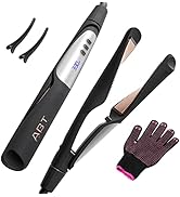 Twist Straightening Curling Iron, Upgrade 2 in 1 Hair Straightener and Curler with 5 Temp for All...