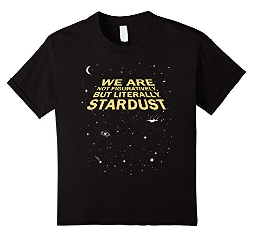 unisex-child Neil deGrasse Tyson We Are Stardust Quote T-Shirt 6 Black
