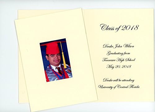 Wallet-size Photo Note Cards for 2.5" x 3.5" image - 24 Pack with Envelopes (Cream)