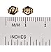 14K Gold Earring Backs Medium 4mm (1 Pair)