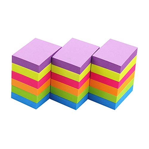 Sticky Notes 1.5x2 Self-Stick Notes 6 Bright Multi Colors Sticky Notes 18 Pads 100 Sheet/Pad - Thumbnail 2