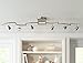 Pro Track Track Light Fixture - 6 Head Adjustable Lights, Brushed Nickel Finish, Heavy Duty Modern Track Light Fixture for Kitchens, Bedrooms, Living Rooms, and Dining Rooms - 72