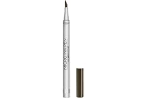 L'Oreal Paris Micro Ink Pen by Brow Stylist, Longwear Brow Tint, Hair-Like Effect, Up to 48HR Wear, Precision Comb Tip, Dark Brunette, 0.033 fl; oz.