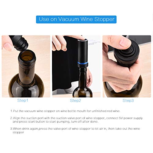 The perseids Portable Automatic Vacuum Pump for Storage Bags, Mini USB Electric Vacuum Pump Sealer Machine with Storage Bag for Clothes Food Travel Household Space Saver - Thumbnail 5