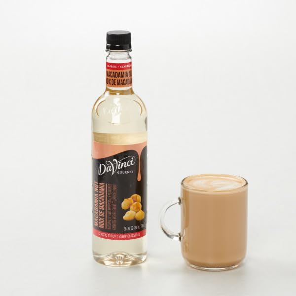 DAVINCI GOURMET CLASSIC MACADAMIA NUT SYRUP, 25.4 FLUID OUNCES (PACK OF 1)
