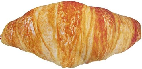 Soft Food Plush Novelty Throw Pillows Funny Junk Food Stuffed Plush Pillow - Housewarming, White Elephant Prank Party Gifts Pillow Collections (Fluffy Croissant)