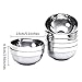 Resinta 7 Pack 13 Ounce Stainless Steel Bowls Double-walled Insulated Bowls Set (Diameter 5.1 inch)