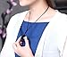 Blue Europa Black Obsidian Natural Stone Pendant with Adjustable Necklace