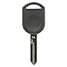 iKeyless Black Uncut Transponder Ignition Key and Keyless Entry Key Fob Remote Compatible with 2009 Focus