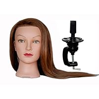 Ladella Beauty 20 - 22 " Cosmetology (Heavy Density) 100 %Human Hair Mannequin Manikin Training Head With Clamp - Avery