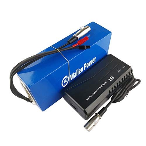 Wallenpower Electric Bike Battery 48V with Charger, Lithium Ion Battery 20AH Ebike Battery fit for 1 Wallenpower Electric Bike Battery 48V with Charger, Lithium Ion Battery 20AH Ebike Battery fit for 1