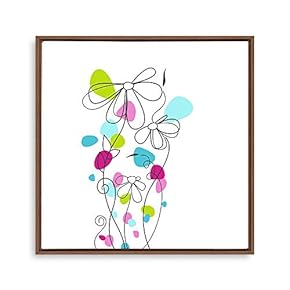 Framed Canvas Wall Art Cartoon Pattern Canvas Prints Home Artwork Decoration for Children