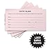 1500 Entry Forms - Includes 15 Blank Raffle Ticket Pads - Perfect for Contest Entry Forms, Raffles, Ballots, Giveaways, Leads, Drawings (Pink)