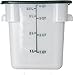 CFS 1073102 StorPlus Square Food Storage Box, Container Only, 4 Quart, White (Pack of 6)