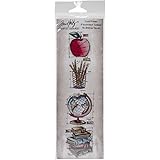 Stampers Anonymous Tim Holtz Mini Blueprints Strip Cling Rubber Stamps, 3