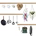JUIDINTO Screw-in Hooks Vinyl Coated Celling Hooks Metal Eyebolts for Hanging Cup, Jewelry, Plant, 168pcs