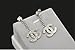P.phoebus 18K Silver Gold Plated Vintage White Swarovski Crystal Studs Earrings Rhinestones Dangle Charms Hoops For Women Girls (dangle)