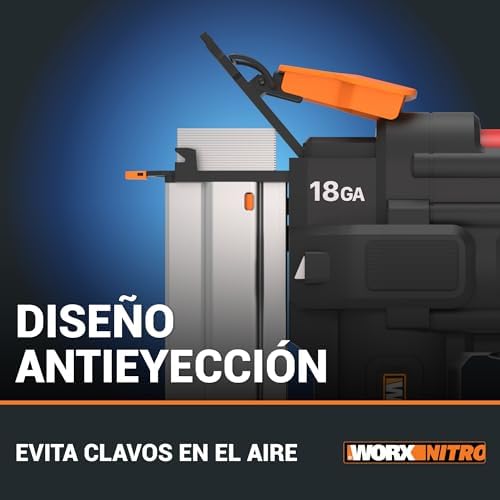 Pregadora de Pilhas 20V - 18GA PowerShare | WX842.9 | Pregos de 1,2 mm e até 50 mm de comprimento