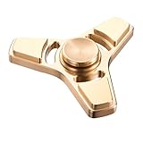 HITASION Hand Spinner Fidget Toys for Adults EDC ADHD Precision brass material High Speed 2-4 Min Smooth Spin(Th-copper)
