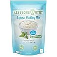 Keystone Pantry Tapioca Pudding Mix – Made with Allulose – No Sugar Added – Kosher Dairy, Gluten Free – Low Calorie Keto Pudding Mix – Deliciously Diabetic Friendly – Quick and Easy Dessert