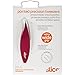 Slice 10454 Precision Tweezers, Pointed Tip, For Ingrowns, Stuble, Facial Hair, Perfectly Aligned Tips, Red
