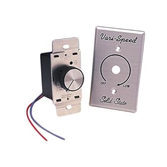 Ves Ceiling Fan Wall Mount Control 5 Amps Or Up To 5 Fans 120v