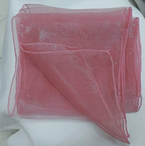 mds Pack of 100 Organza Chair Sashes Bow Sash for Wedding and Events Supplies Party Decoration Chair Cover sash -Dusty Pink