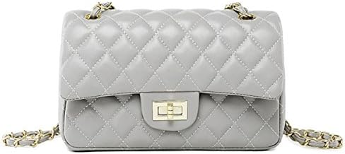 Women's Chain Quilted PU Leather Shoulder Bag