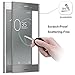 [Full Adhesive] Xperia XZ Premium Screen Protector, AUNEOS [Auto Absorption] 3D Curved Gorilla Tempered Glass Screen Protector for Sony Xperia XZ Premium (Silver)
