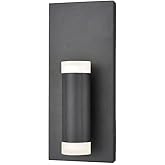 Kuzco Lighting Brazen 5" Wall Sconce Light | Black Finish | Frosted Acrylic Diffuser | Modern Contemporary Integrated LED Wal