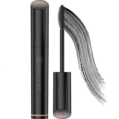 Waterproof Black Lash Mascara - 4D Silk Fiber Volume Waterproof Natural Extention Mascara Thickening Lengthening Long Lasting Thick Volumious Eyelash Blackest