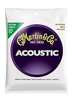 Martin M170 80/20 Acoustic Guitar Strings, Extra Light 3 Pack
