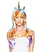 Expression Gifts Unicorn Wig - Multi Color Rainbow Wig With Unicorn Horn And Ears