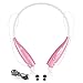 Universal S Gear -HV-Digitial 800 Wireless Music A2dp Stereo Bluetooth Headset Neckband Style Earphone Headphone performance flexible comfort quick Foldable Hands free PINK