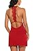 Avidlove Sleepwear Womens Chemise Sexy Nightie Full Slip Lace Babydoll Dress Red X-Large