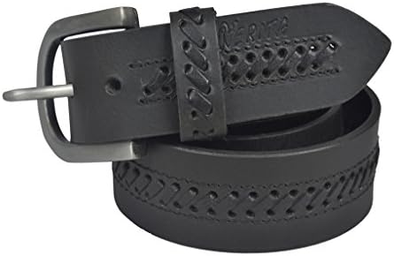 Nerita Men Casual Leather Belt in Handcrafted Art Design on Belt